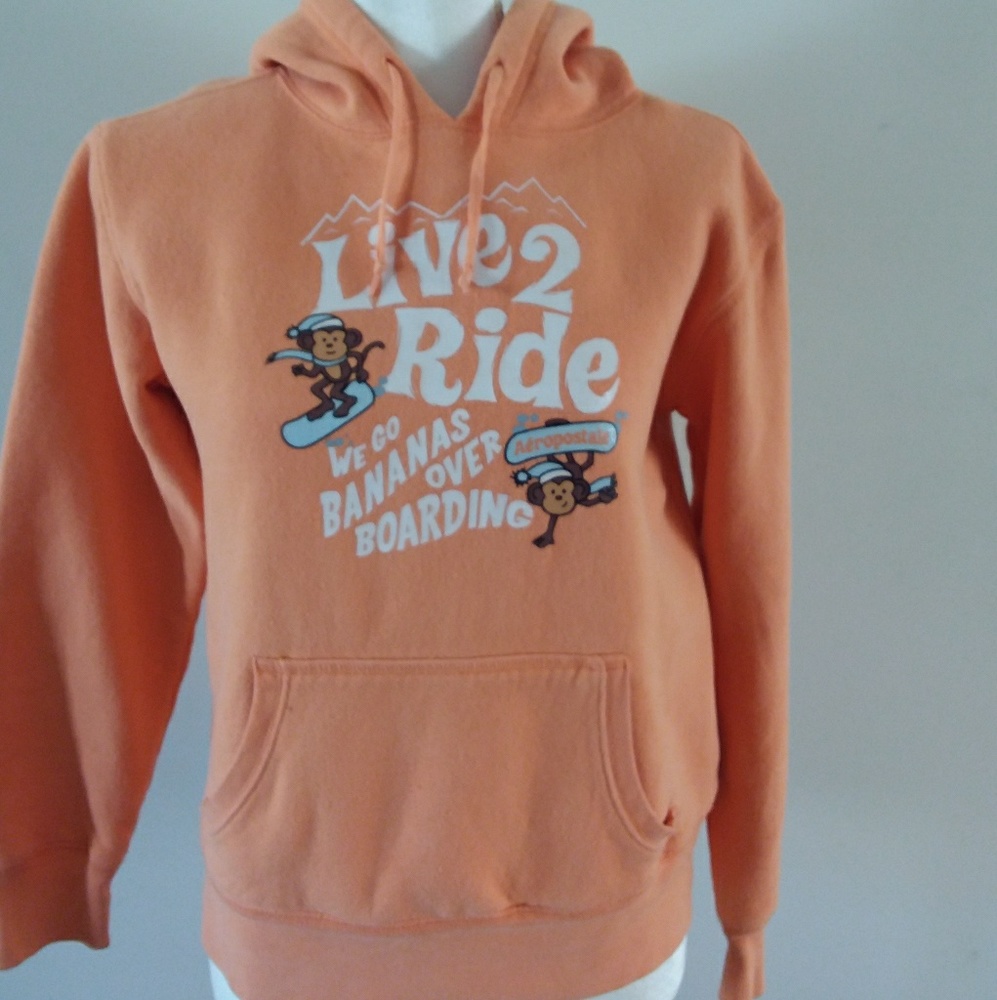 Aeropostale Orange Pullover Sweatshirt